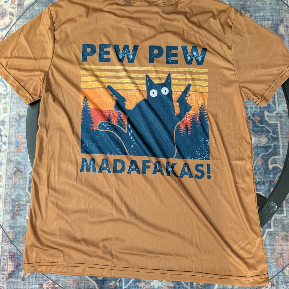Brown Pew Pew Madafakas Tee